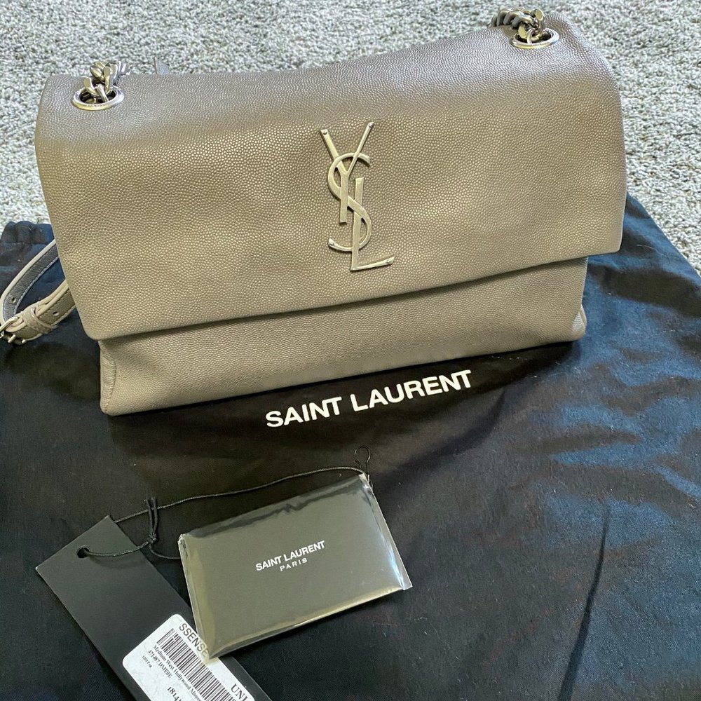 Saint Laurent Gray Medium West Hollywood Monogram